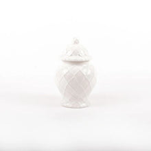 Load image into Gallery viewer, White Textured Ginger Jar - Small
