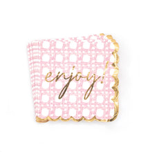 Load image into Gallery viewer, Pink Cane Enjoy Napkins
