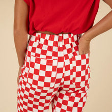Load image into Gallery viewer, Demi Checkered Bottoms w Elastic Band
