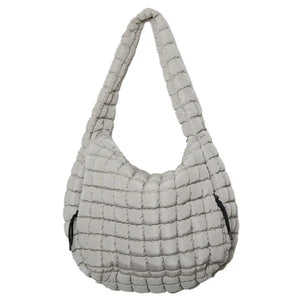 Sand Quilted Tote