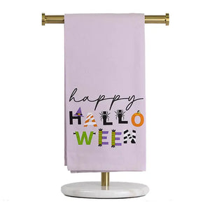Happy Halloween Hand Towel Light Purple/Multi 20x28