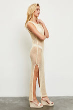 Load image into Gallery viewer, Fishnet Maxi Dress/Cover up in Natural
