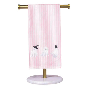 Ghouls Just Wanna Have Fun Hand Towel Light Pink/Black/White 20x28