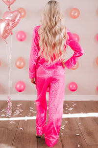 Hot Pink Leopard PJ Set