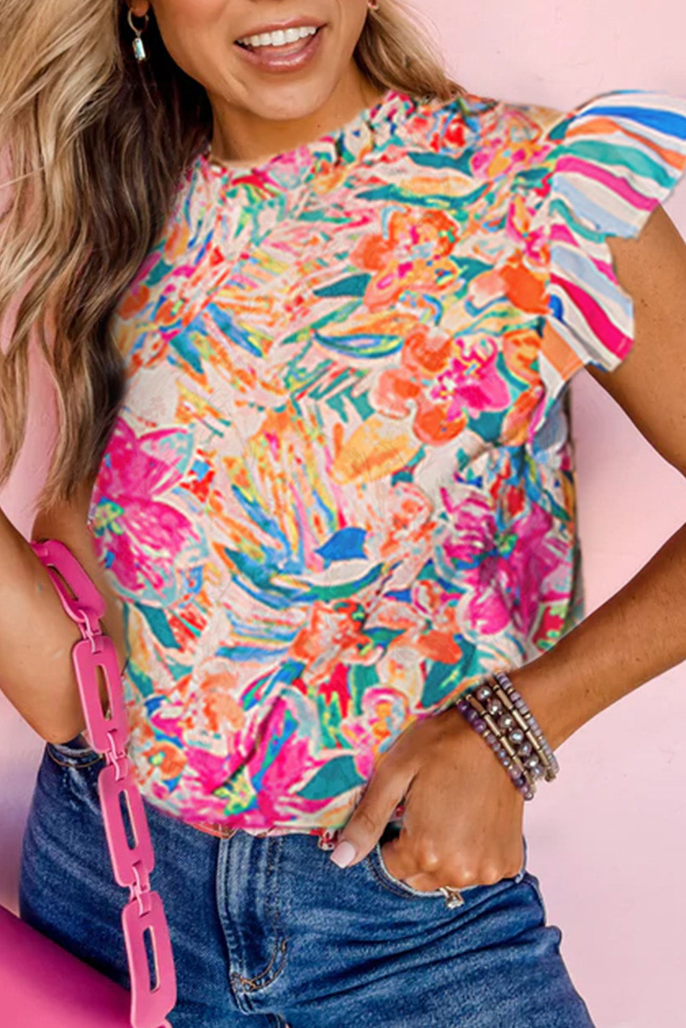 Colorful Summer top!