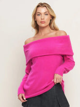 Load image into Gallery viewer, A Sweater Top Fuchsia
