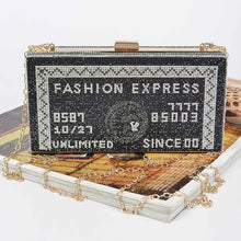 Load image into Gallery viewer, Rhinestone Credit Card Clutch
