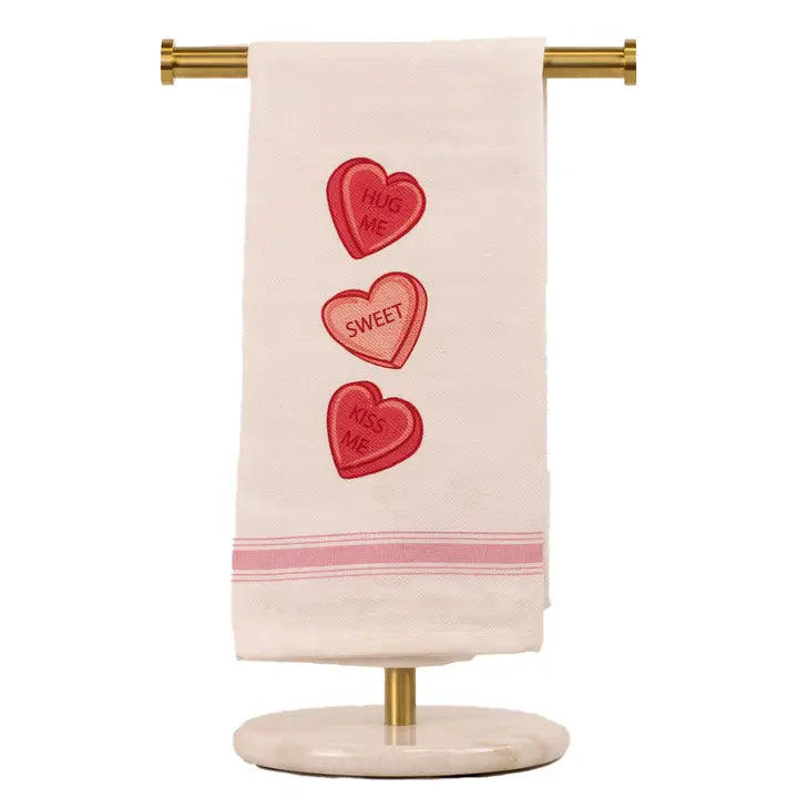 Conversations Heart Tea Towel