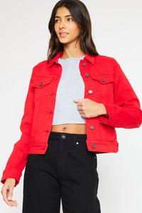 Red Jean Jacket