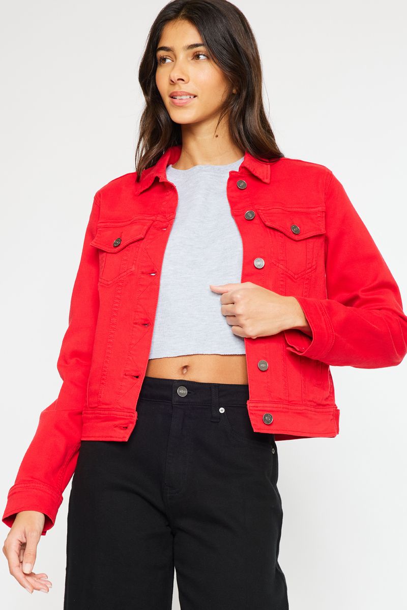 Red Jean Jacket