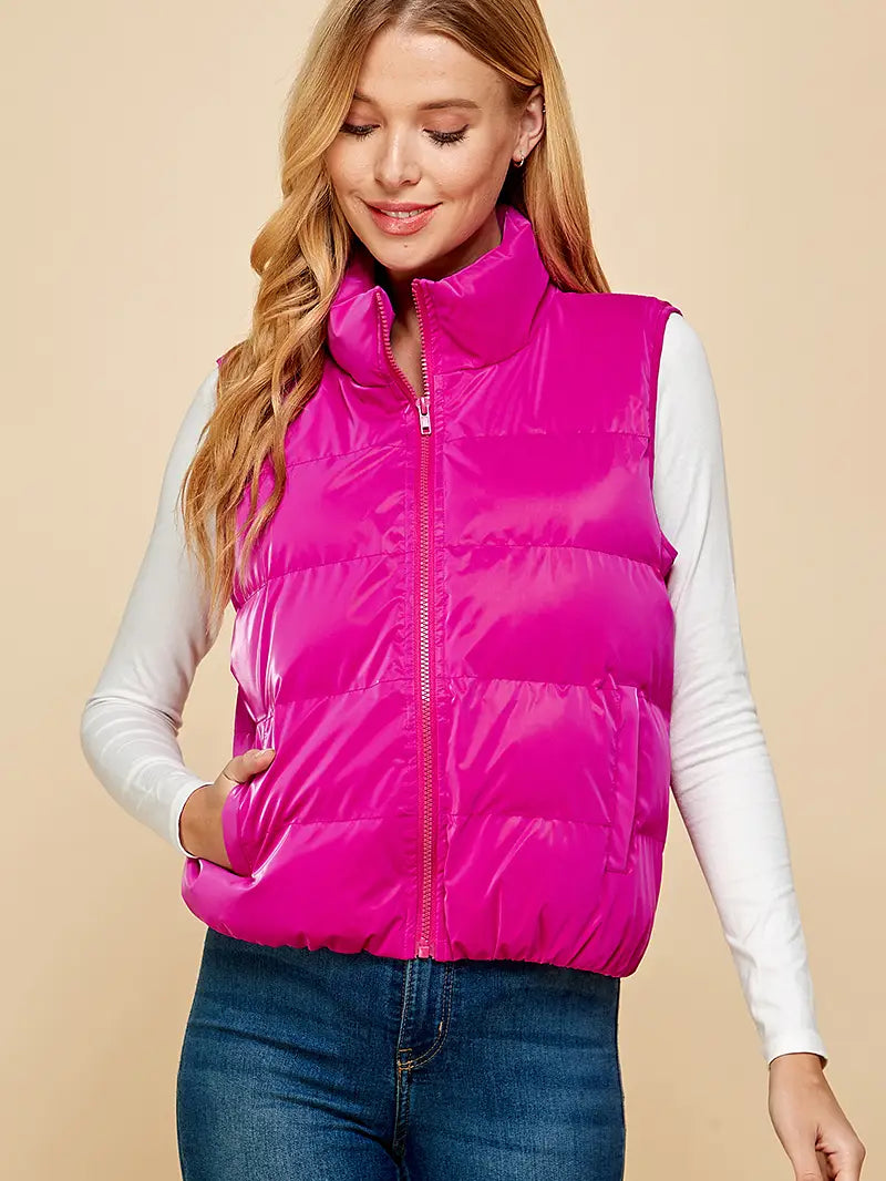 Pink Puffer vest