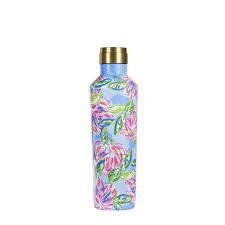 Lilly Pulitzer Stainless Steel Canteen, Totally Blossom